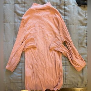 By Together Ribbed Pink Mock Turtleneck Size Small